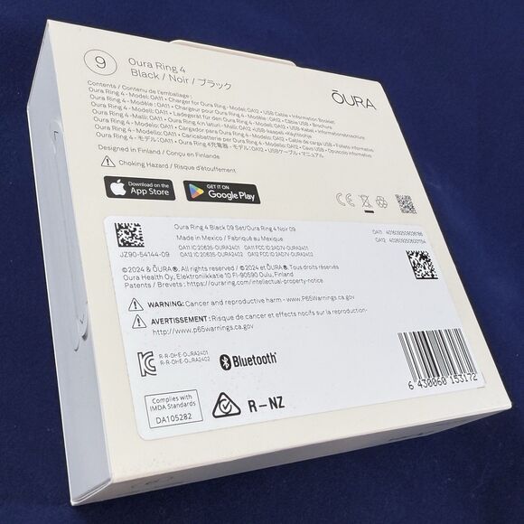 Oura Ring Gen 4 Smart Ring Size 9 Activity Tracker BLACK - New/Sealed! - Picture 3 of 4